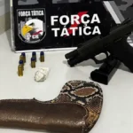 Força prende suspeito armado com pistola em Cuiabá