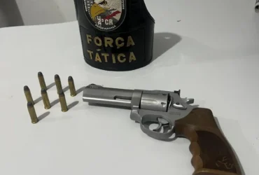 Força Tática apreende arma e prende homem por ameaça em Poconé