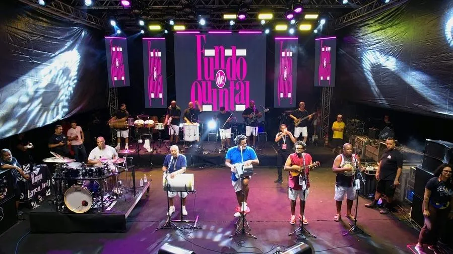 Fundo de Quintal faz show gratuito no encerramento do Encontro de Cultura e Esporte