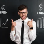 Homem sem problemas financeiros