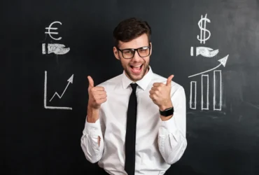 Homem sem problemas financeiros