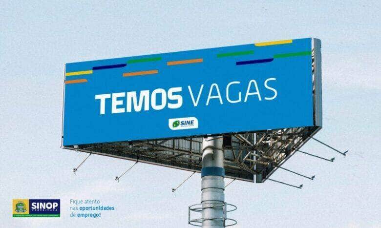 Mais de 220 oportunidades de emprego estao abertas em Sinop