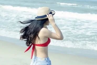 Mulher na praia