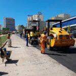 Obras do BRT em Cuiaba ganham ritmo com recapeamento da avenida do CPA
