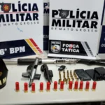 Polícia apreende armas e detém faccionados suspeitos em Cáceres