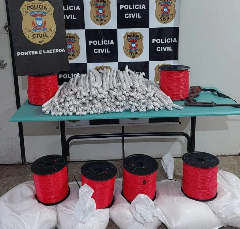 Polícia Civil apreende dinamite que seria usada em garimpo ilegal