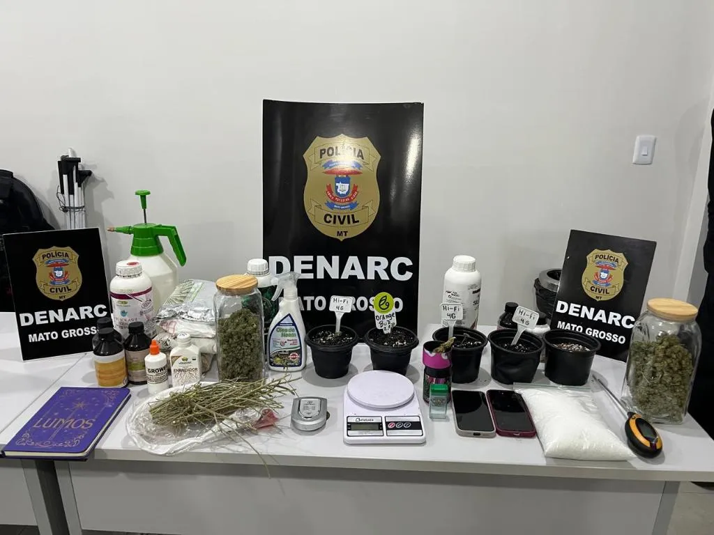 Polícia Civil realiza operação em Mato Grosso contra tráfico de drogas em três cidades
