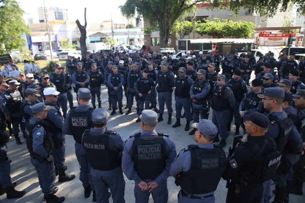 Policiamento é reforçado com mais de 300 militares em operação na região central