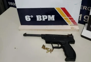 Faccionado é preso com arma e munições durante patrulhamento em Cáceres
