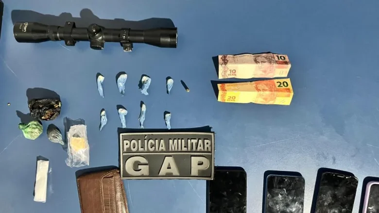 Polícia Militar prende quadrilha por tráfico de drogas em São José dos Quatro Marcos