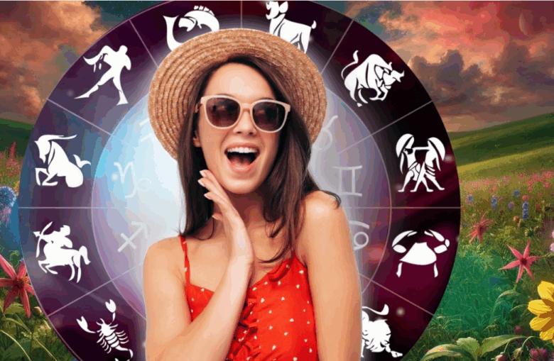 Signos do zodíaco, mulher feliz