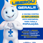 Vacina contra a gripe esta liberada para toda a populacao a partir dos 6 meses em Sorriso