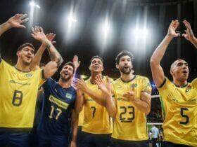 seleção brasileira masculina, vôlei, Brasil, vitória, Eslovênia, Liga das Nações 2025