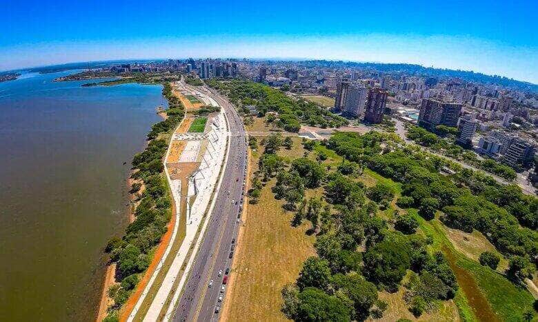 Porto Alegre (RS), 18/10/2024.  Vista aérea de Porto AlegreFilipe Karam/PMPA. Foto: Filipe Karam/PMPA