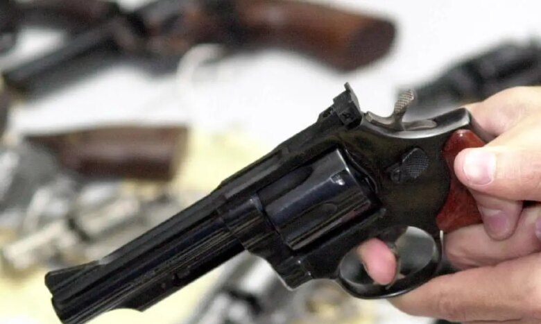 arma de fogo recolhida na Campanha do Desarmamento