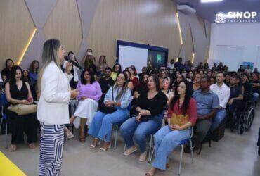 novas servidoras compartilham emocao ao tomar posse em Sinop