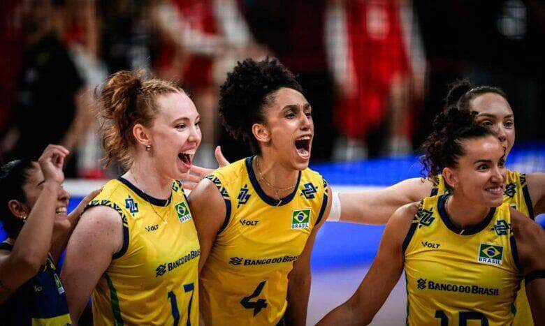 Chiba, 22/06/2025 - Seleção feminina bate Turquia e chega à 7ª vitória na Liga das Nações de Vôlei. Foto: World Volleyball/Divulgação