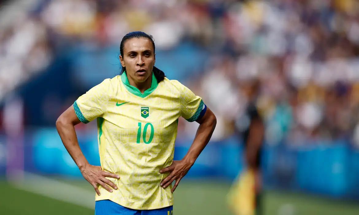 Marta em partida do Brasil nos Jogos Olímpicos
28/07/2024
REUTERS/Benoit Tessier