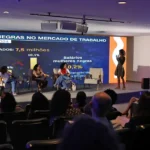 Brasília (DF) 24/07/2025 - Andressa Franco, Carmela Zigone, Rosemeire Bezerra, Eliane Barbosa, participam do painel Justiça fiscal e reparação para mulheres negras no 18º Festival Latinidades 2025, no