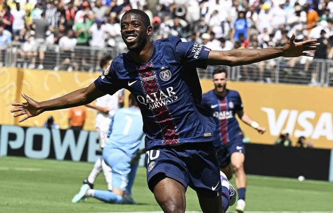 Jogadores do PSG festejam gol contra o Real. Imagem: PSG divulgação Jogadores do PSG festejam gol contra o Real. Imagem: PSG divulgação