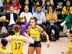Brasil conquista vitória na liga ao bater Polônia e assume vice-liderança