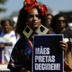 Rio de Janeiro (RJ), 27/07/2025 – XI Marcha das Mulheres Negras, em Copacabana, mobilização contra o racismo, por justiça e bem viver. Foto: Fernando Frazão/Agência Brasil