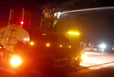 Caminhão incendiado levanta alerta sobre coleta em Mato Grosso