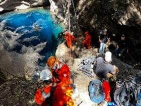Bombeiros de Mato Grosso apoiam pesquisa para mapear sistema de cavernas submersas em Nobres