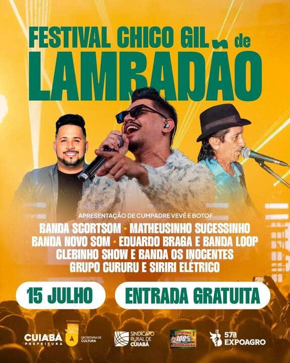Festival de Lambadao valoriza artistas locais e ritmo cuiabano