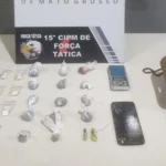 Força Tática prende mulher por tráfico com 23 porções de drogas