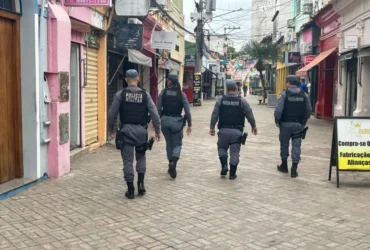 Policiamento reforçado eleva segurança no centro com redução de crimes