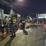 Fiscalização na na Avenida Principal do bairro Nova Esperança em Cuiabá