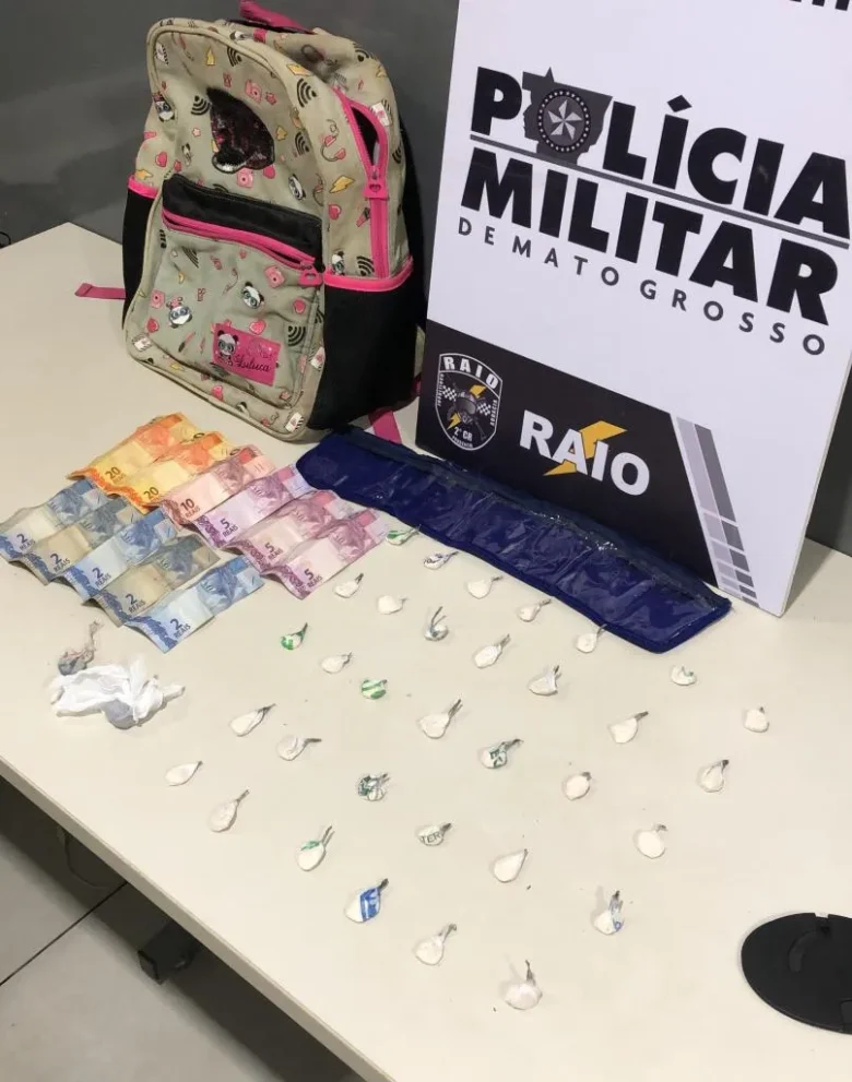 Polícia flagra faccionada com 35 porções de drogas
