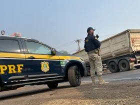 PRF intercepta carga furtada de adubo em MT e prende motorista