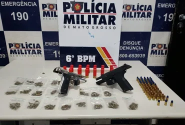 Polícia Militar prende faccionados e apreende armas e drogas em Cáceres