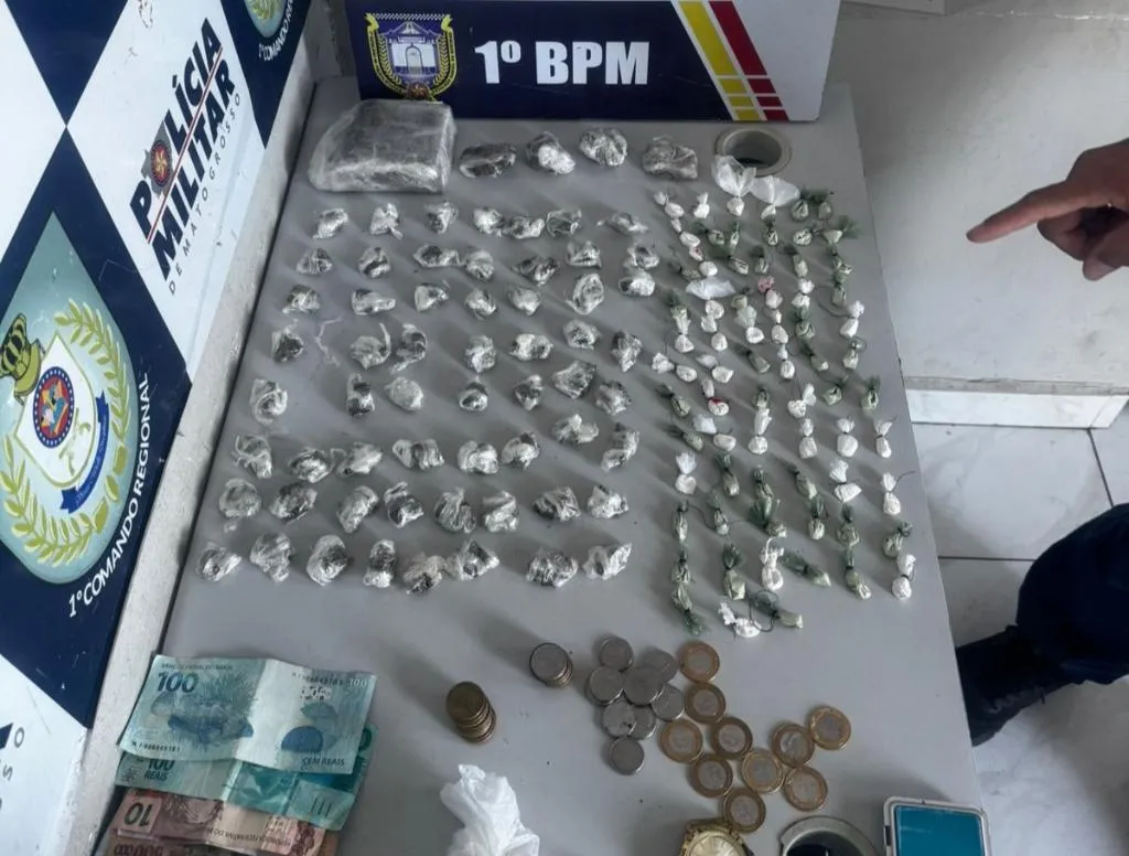 Polícia prende cinco pessoas por tráfico durante operação em Cuiabá