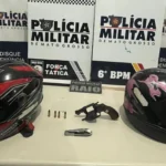 Polícia prende suspeitos por homicídio em Cáceres com arma e moto furtada