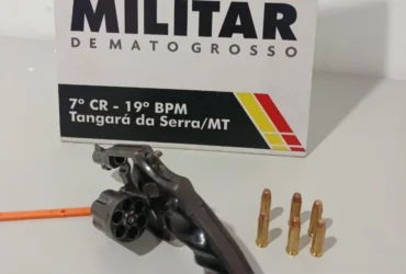 Polícia prende suspeito armado durante patrulhamento rural