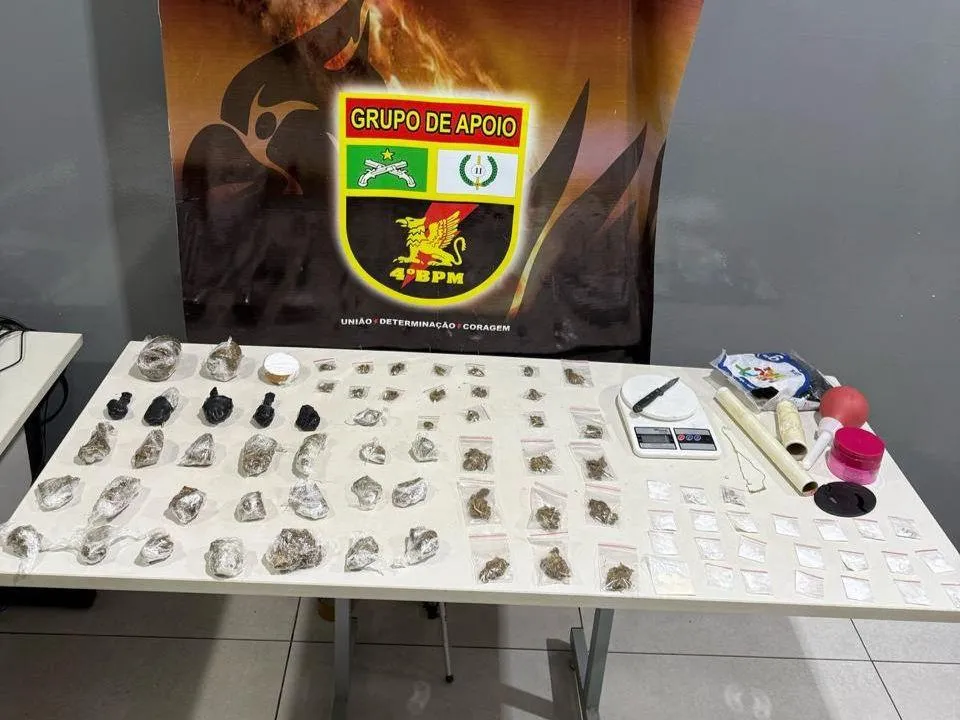 Polícia desarticula tráfico e apreende 79 porções de drogas