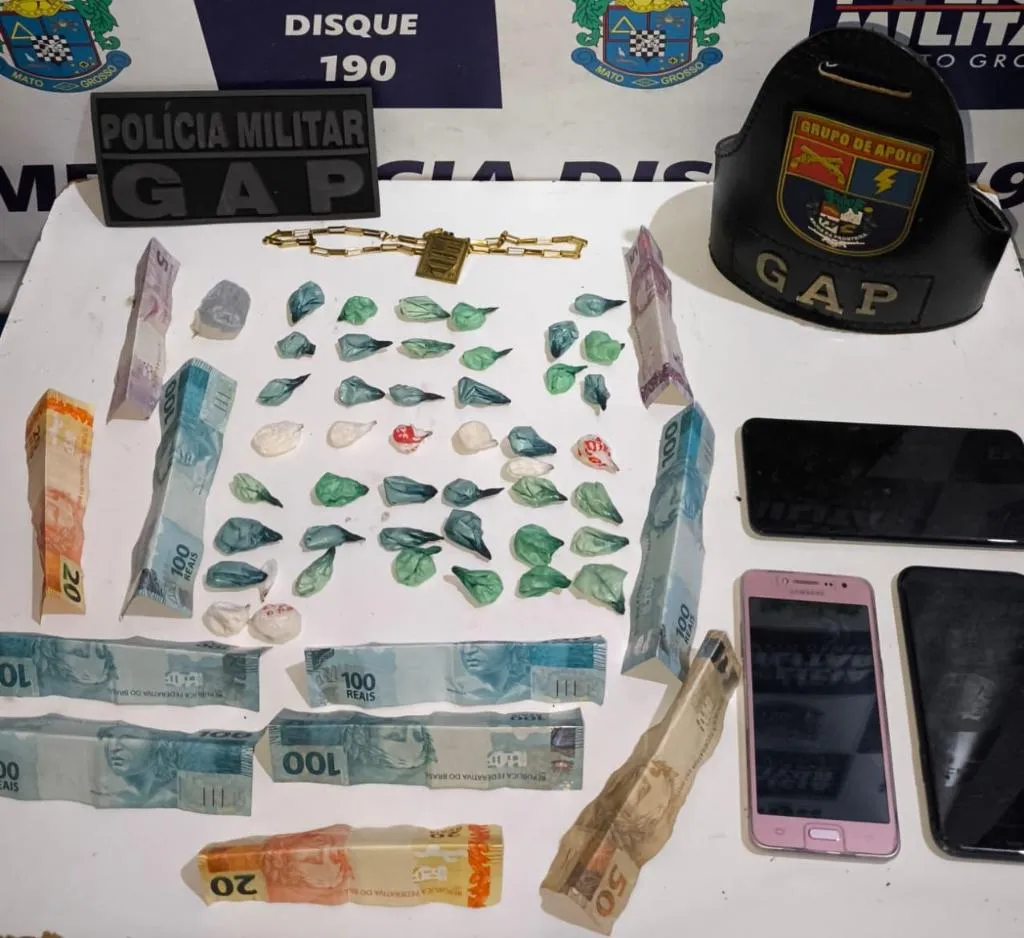 Polícia intercepta facção com cocaína em residência de Araputanga