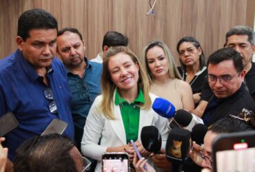 Prefeita de Varzea Grande e o presidente da Camara Municipal vistoriam estrutura da nova sede do Legislativo varzea grandense