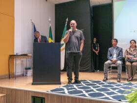 Prefeito de Cuiaba destaca regularizacao fundiaria em palestra na Conferencia das Cidades