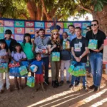 Primeira-dama leva solidariedade a aldeia indígena com entrega de cestas e kits