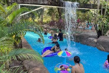 Quase 9 mil pessoas passaram pelo Parque das Aguas Quentes no ultimo fim de semana