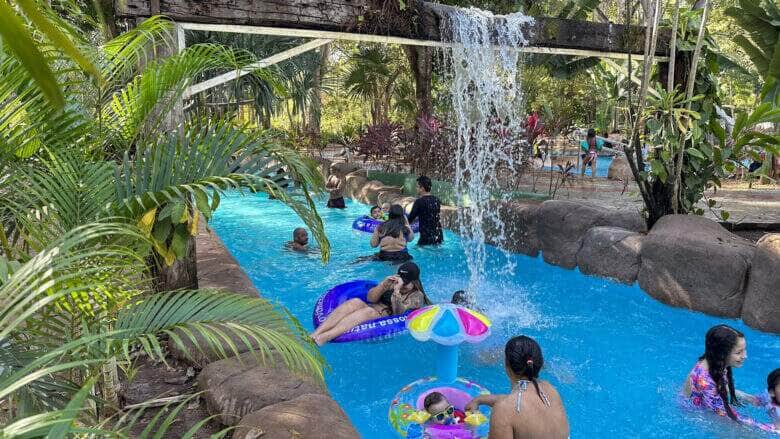 Quase 9 mil pessoas passaram pelo Parque das Aguas Quentes no ultimo fim de semana
