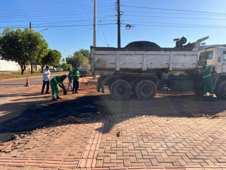 Sinop realiza operacao continua de tapa buracos com investimento de R 15mi por ano