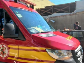 Trabalhador se fere durante reforma após fachada de supermercado desabar