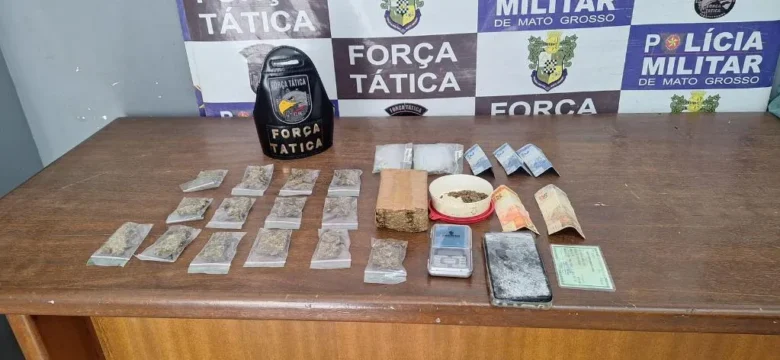 Três suspeitos de facção são presos por tráfico em Rondonópolis