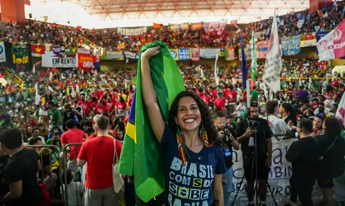 Brasília (DF), 25/07/2025 - Bianca Borges, nova presidente da União Nacional dos Estudantes (UNE). Foto: Karla Boughoff/Divulgação