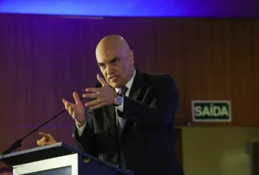 Brasília (DF) 14/08/2024 O ministro do STF, Alexandre de Moraes, participa do seminário